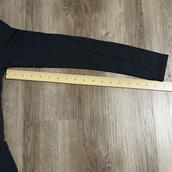 Banana Republic Heritage Gray Ribbed Long Sleeve Top With Front Zipper Size XS - Picture 7 of 9